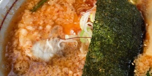 ピリ辛えび豚骨ラーメン/どん喜